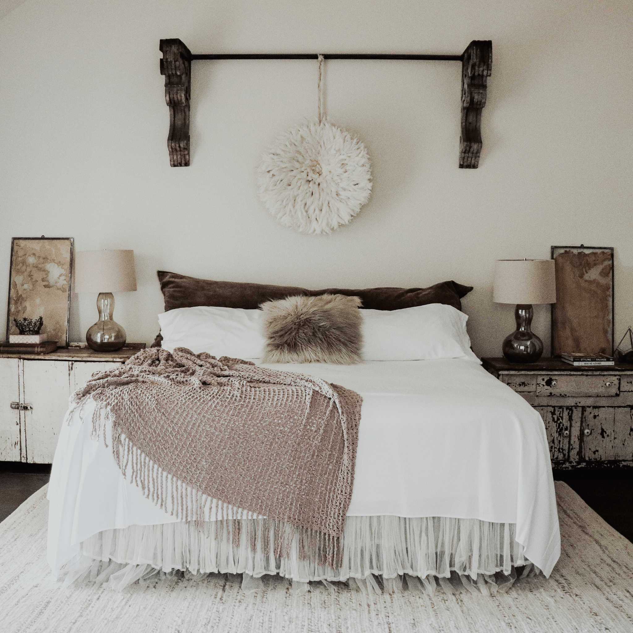 View with Alpine White Cotton Bedsheets